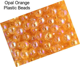 Opal Orange Plastic Beads