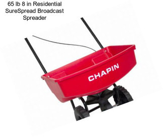 65 lb 8 in Residential SureSpread Broadcast Spreader