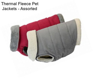 Thermal Fleece Pet Jackets - Assorted