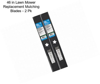 46 in Lawn Mower Replacement Mulching Blades - 2 Pk