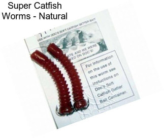 Super Catfish Worms - Natural