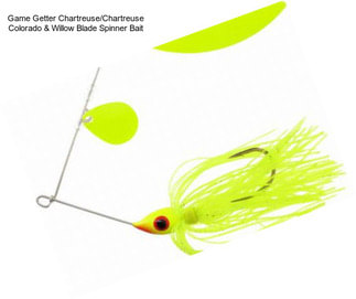 Game Getter Chartreuse/Chartreuse Colorado & Willow Blade Spinner Bait