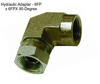 Hydraulic Adapter - 6FP x 6FPX 90-Degree