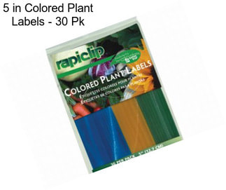 5 in Colored Plant Labels - 30 Pk