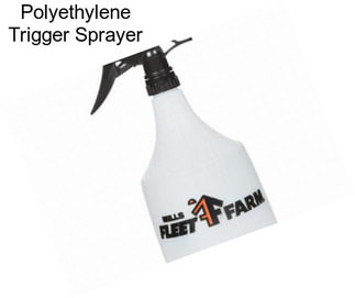 Polyethylene Trigger Sprayer