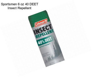 Sportsmen 6 oz 40 % DEET Insect Repellent