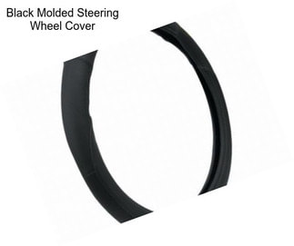 Black Molded Steering Wheel Cover
