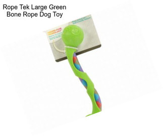 Rope Tek Large Green Bone Rope Dog Toy