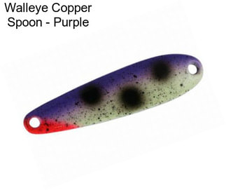 Walleye Copper Spoon - Purple