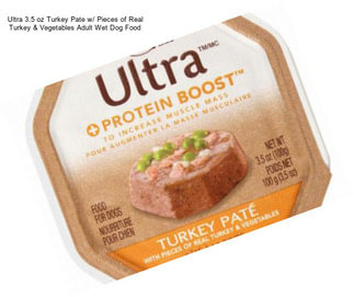 Ultra 3.5 oz Turkey Pate w/ Pieces of Real Turkey & Vegetables Adult Wet Dog Food