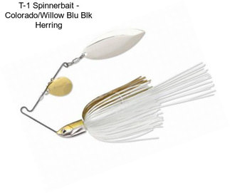 T-1 Spinnerbait - Colorado/Willow Blu Blk Herring