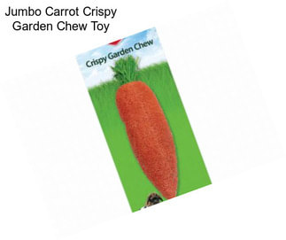 Jumbo Carrot Crispy Garden Chew Toy