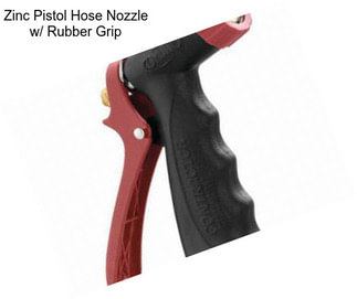 Zinc Pistol Hose Nozzle w/ Rubber Grip