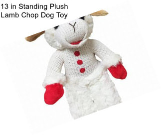 13 in Standing Plush Lamb Chop Dog Toy