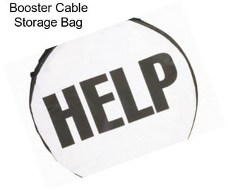 Booster Cable Storage Bag