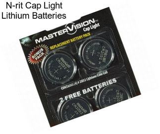 N-rit Cap Light Lithium Batteries