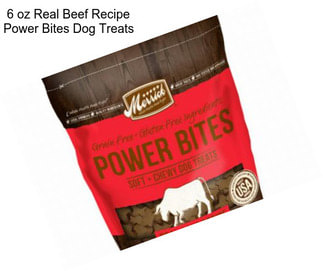6 oz Real Beef Recipe Power Bites Dog Treats