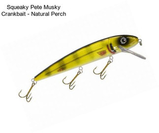 Squeaky Pete Musky Crankbait - Natural Perch