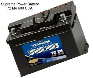 Supreme Power Battery 72 Mo 600 CCA