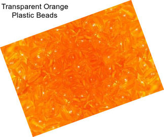 Transparent Orange Plastic Beads