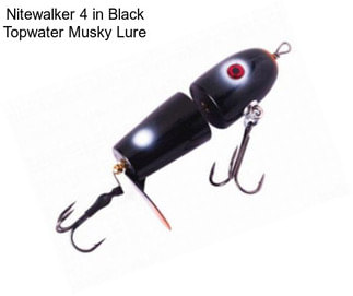 Nitewalker 4 in Black Topwater Musky Lure