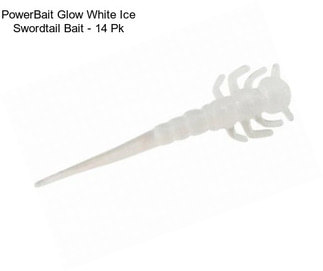 PowerBait Glow White Ice Swordtail Bait - 14 Pk