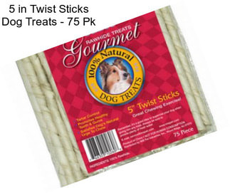 5 in Twist Sticks Dog Treats - 75 Pk