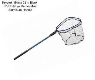 Kryptek 19 in x 21 in Black  PVC Net w/ Removable Aluminum Handle