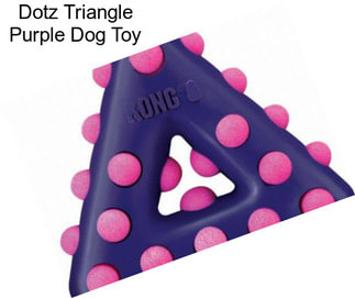 Dotz Triangle Purple Dog Toy