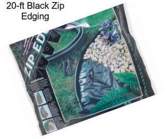 20-ft Black Zip Edging