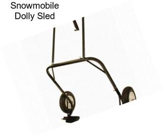 Snowmobile Dolly Sled