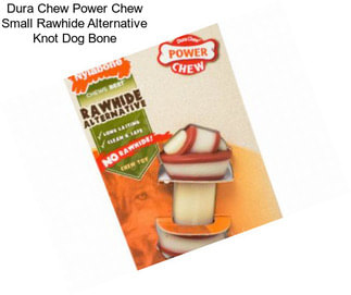 Dura Chew Power Chew Small Rawhide Alternative Knot Dog Bone