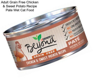 Adult Grain Free Chicken & Sweet Potato Recipe Pate Wet Cat Food