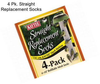 4 Pk. Straight Replacement Socks