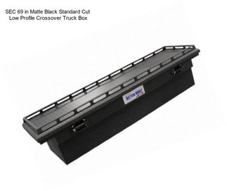 SEC 69 in Matte Black Standard Cut  Low Profile Crossover Truck Box