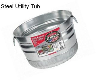 Steel Utility Tub