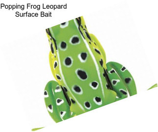 Popping Frog Leopard Surface Bait