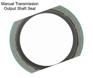 Manual Transmission Output Shaft Seal