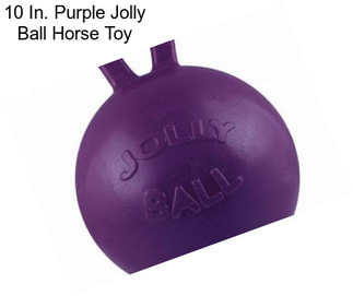 10 In. Purple Jolly Ball Horse Toy