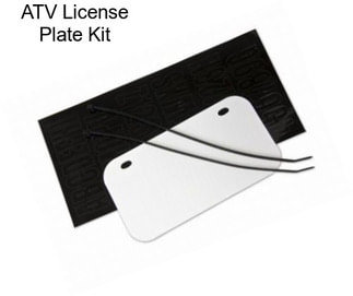 ATV License Plate Kit