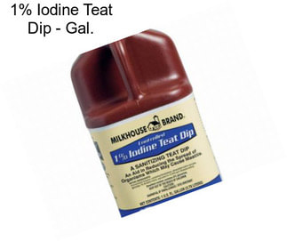 1% Iodine Teat Dip - Gal.