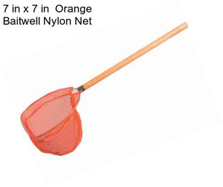 7 in x 7 in  Orange Baitwell Nylon Net