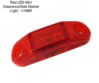 Red LED Mini Clearance/Side Marker Light - V168R