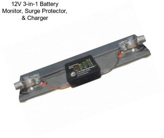 12V 3-in-1 Battery Monitor, Surge Protector, & Charger