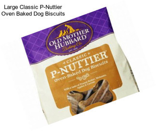 Large Classic P-Nuttier Oven Baked Dog Biscuits