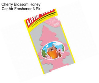 Cherry Blossom Honey Car Air Freshener 3 Pk