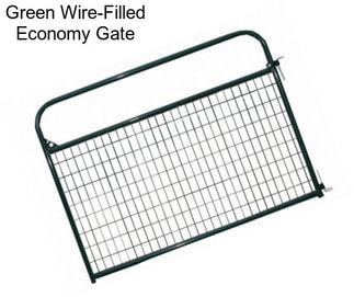 Green Wire-Filled Economy Gate
