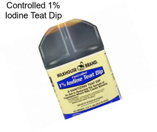 Controlled 1% Iodine Teat Dip