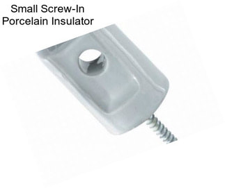 Small Screw-In Porcelain Insulator