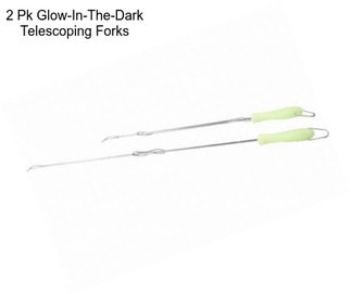 2 Pk Glow-In-The-Dark Telescoping Forks